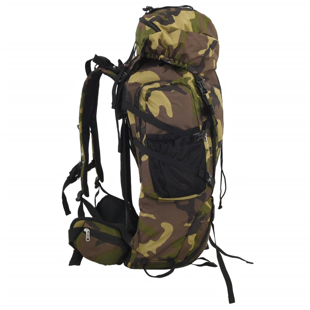 Vidaxl Walking Sac à dos 60 l Camouflage Oxford tissu vert