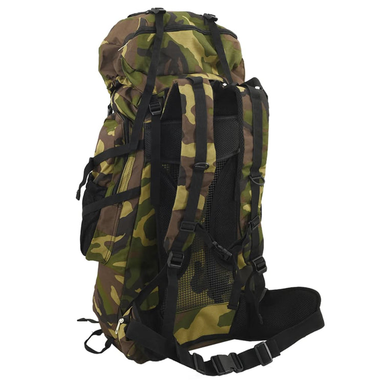 Vidaxl Walking Sac à dos 60 l Camouflage Oxford tissu vert