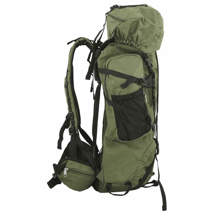Vidaxl Walking Sac à dos 60 L Oxford tissu armée verte