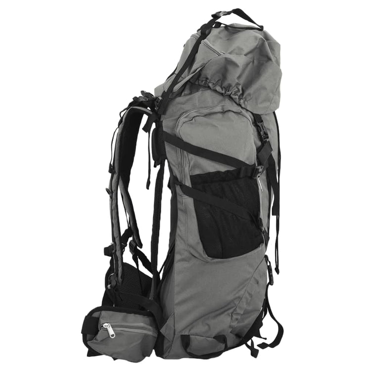 Vidaxl Walking Backpack 80 L Oxford tissu gris