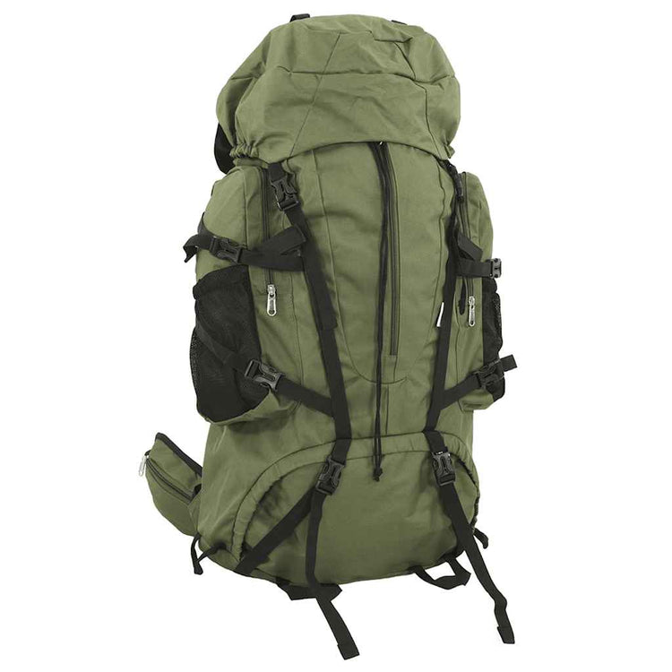 Vidaxl Walking Sac à dos 80 L Oxford tissu armée verte