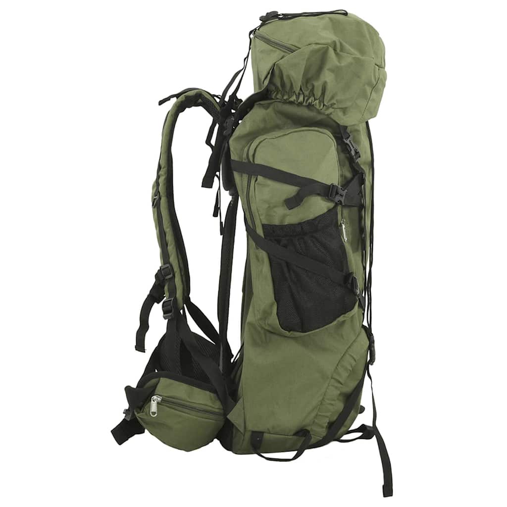 Vidaxl Walking Sac à dos 80 L Oxford tissu armée verte
