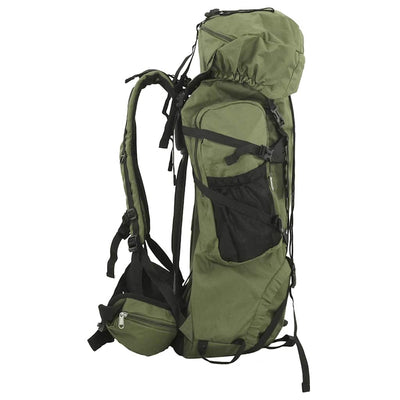 Vidaxl Walking Sac à dos 80 L Oxford tissu armée verte