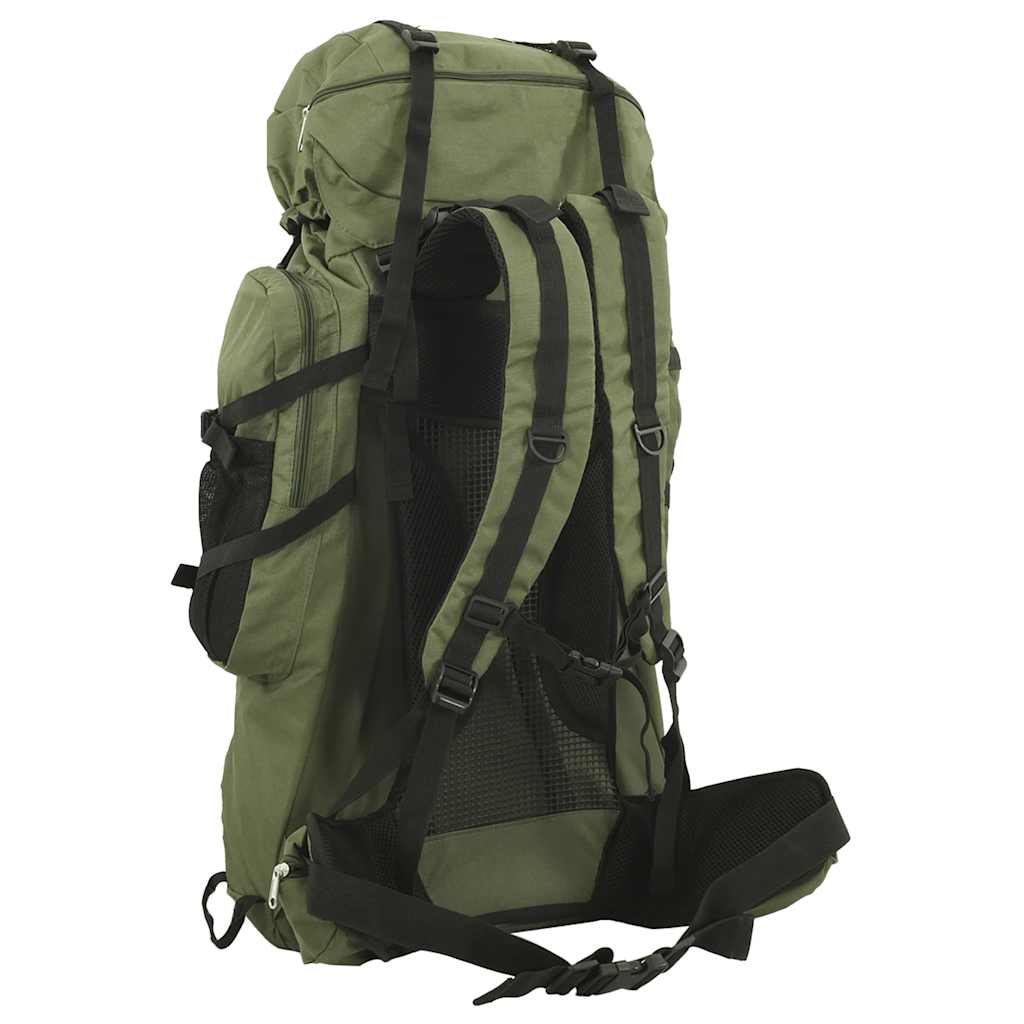 Vidaxl Walking Sac à dos 80 L Oxford tissu armée verte