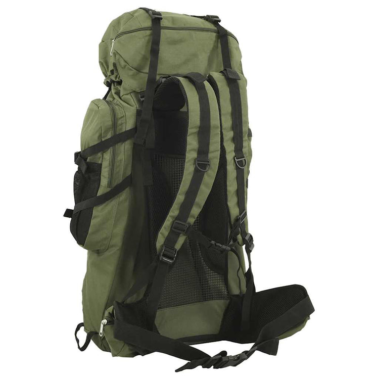 Vidaxl Walking Sac à dos 80 L Oxford tissu armée verte