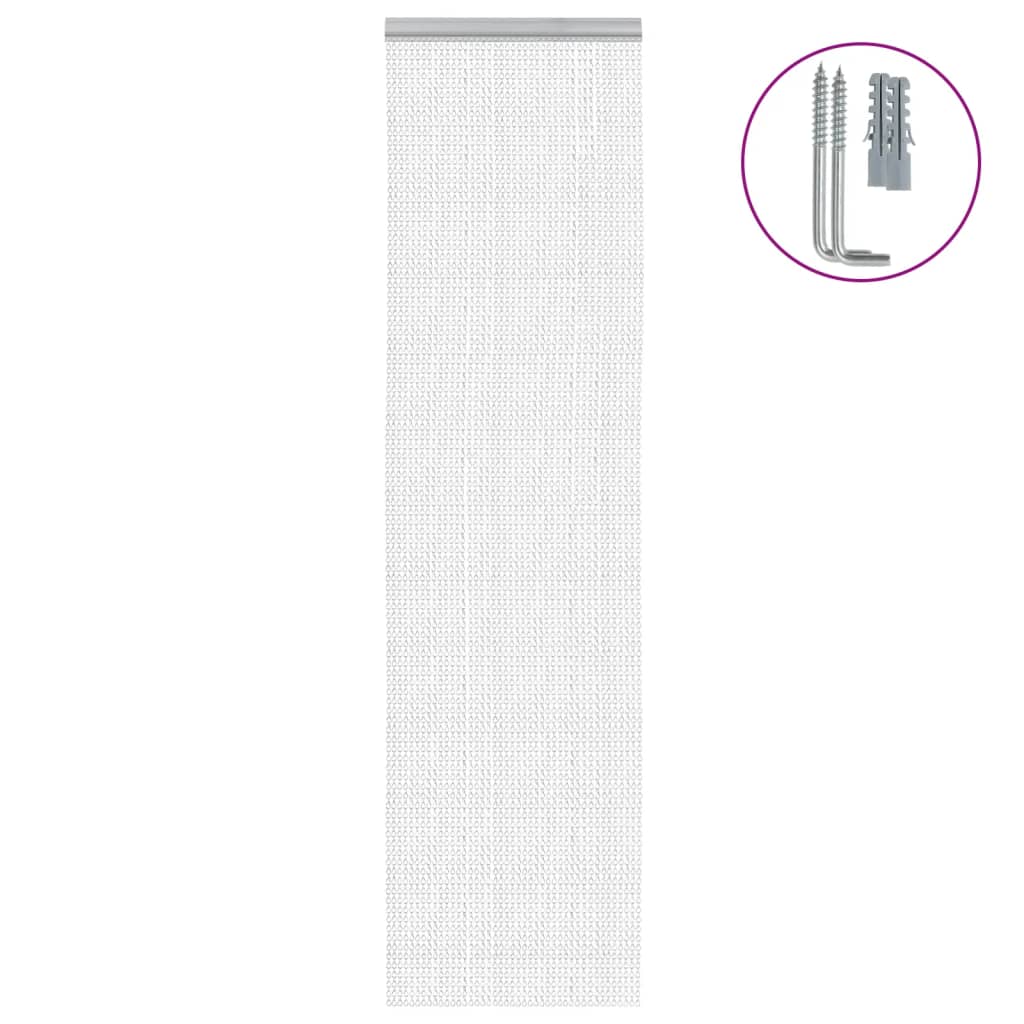 Chaînes de rideaux Vidaxl Fly 56x186 cm en aluminium