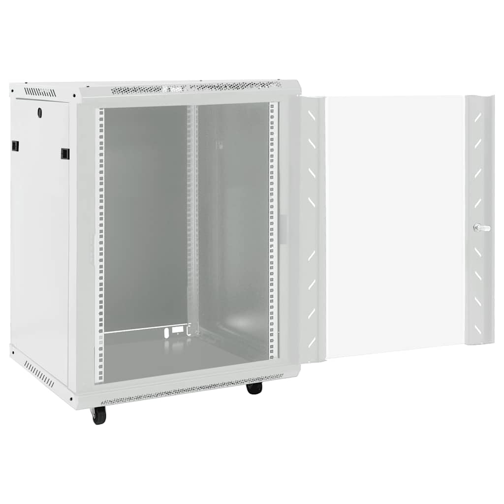 Armoire de réseau Vidaxl avec roues rotatives 15H 19 IP20 53x40x80 cm