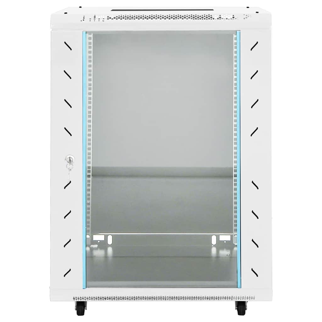 Armoire de réseau Vidaxl avec roues rotatives 15H 19 IP20 53x40x80 cm