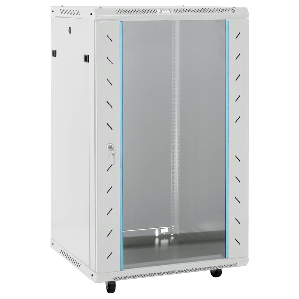 Armoire réseau Vidaxxl à roulettes tournantes 18h 19 ip20 60x60x100 cm