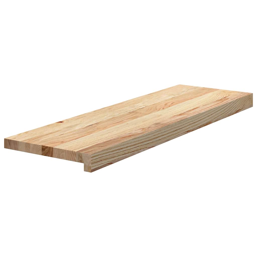Vidaxx marches d'escalier 4 pcs 80x25x2 cm chêne massif non traité