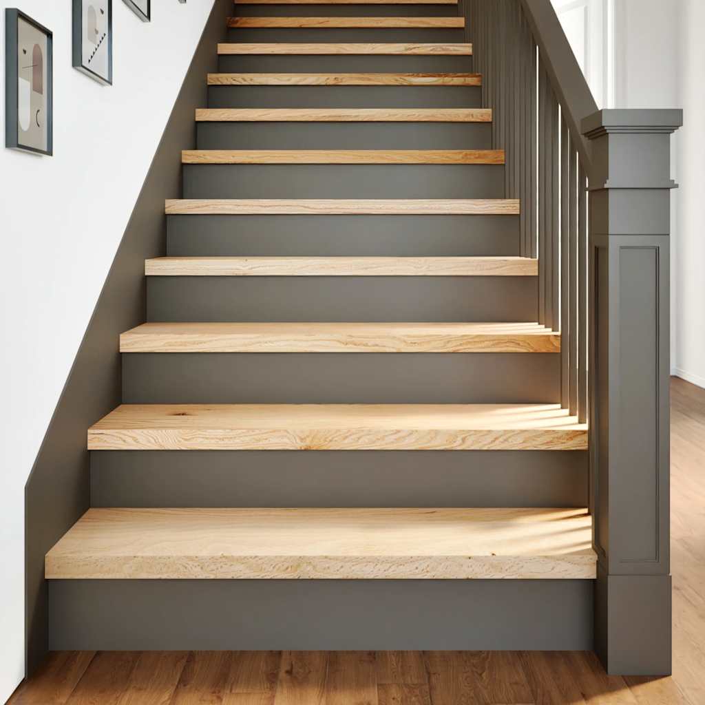 Vidaxx marches d'escalier 4 pcs 90x25x2 cm chêne massif non traité