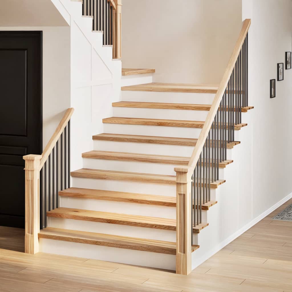 Vidaxx marches d'escalier 4 pcs 120x25x2 cm chêne massif non traité