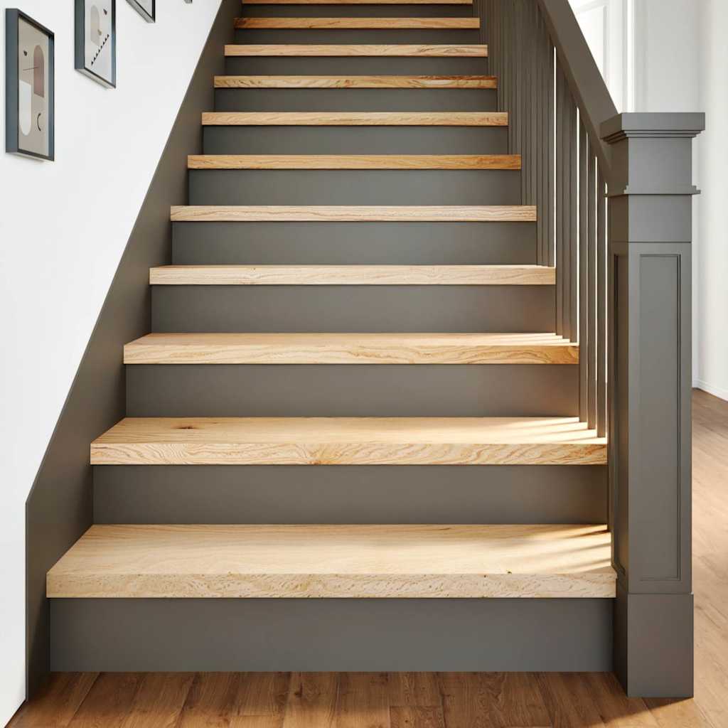 Vidaxx marches d'escalier 4 pcs 90x30x2 cm chêne massif non traité