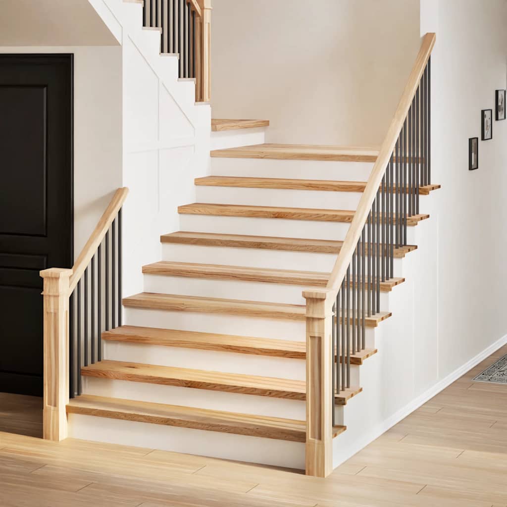 Vidaxx marches d'escalier 4 pcs 120x30x2 cm chêne massif non traité
