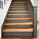 Vidaxx marches d'escalier 4 pcs 90x25x2 cm chêne massif marron clair