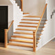 VidaXL marches d'escalier 4 pcs 110x25x2 cm chêne massif marron clair