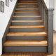Vidaxx marches d'escalier 4 pcs 100x30x2 cm chêne massif marron clair