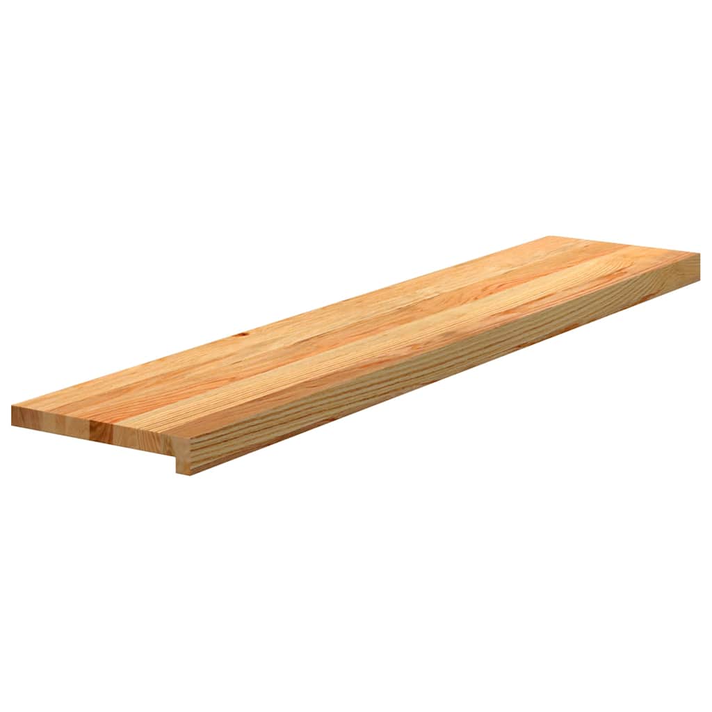 Vidaxx marches d'escalier 4 pcs 120x30x2 cm chêne massif marron clair