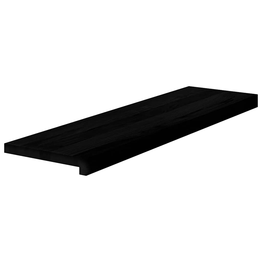 Vidaxx marches d'escalier 4 pcs 90x25x2 cm chêne massif brun foncé