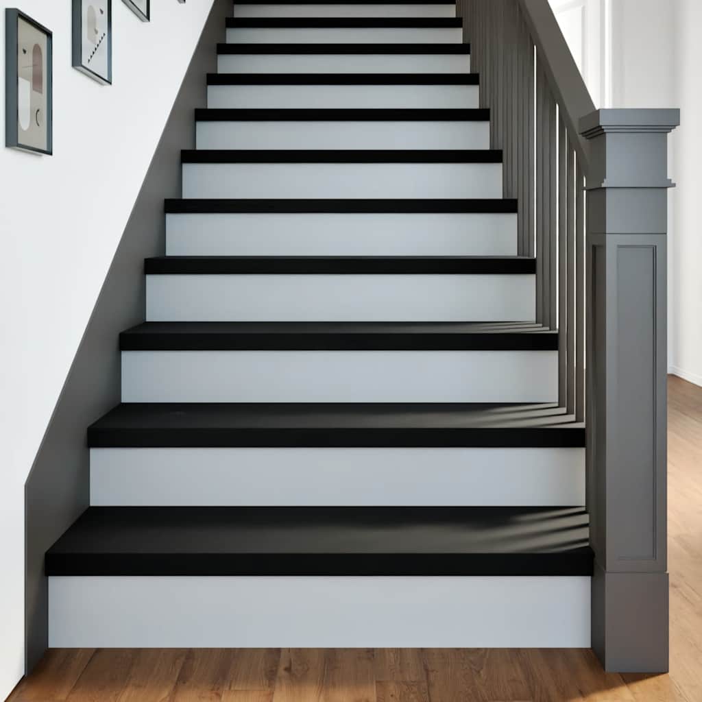 Vidaxx marches d'escalier 4 pcs 90x25x2 cm chêne massif brun foncé
