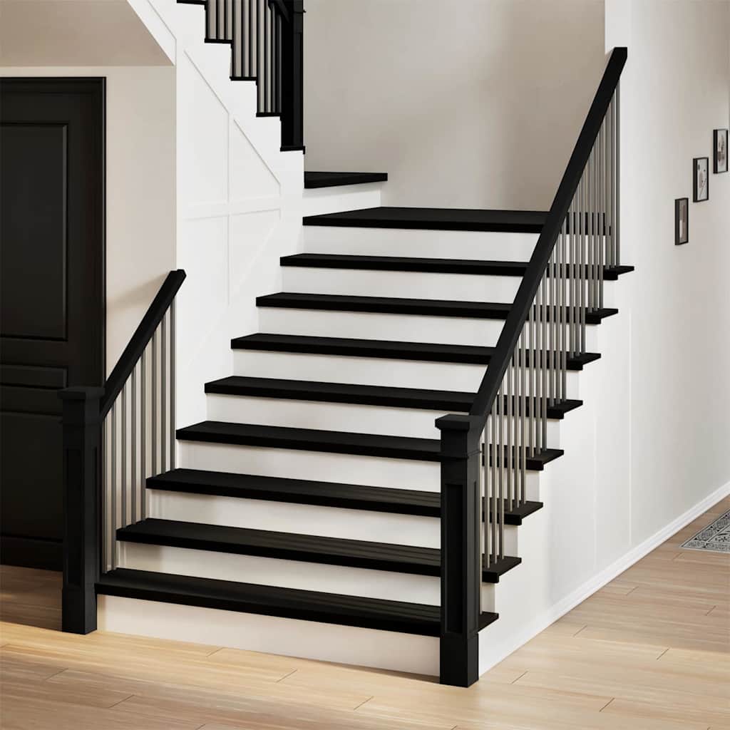 Vidaxx marches d'escalier 4 pcs 110x25x2 cm chêne massif brun foncé