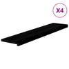 Vidaxx marches d'escalier 4 pcs 120x25x2 cm chêne massif brun foncé
