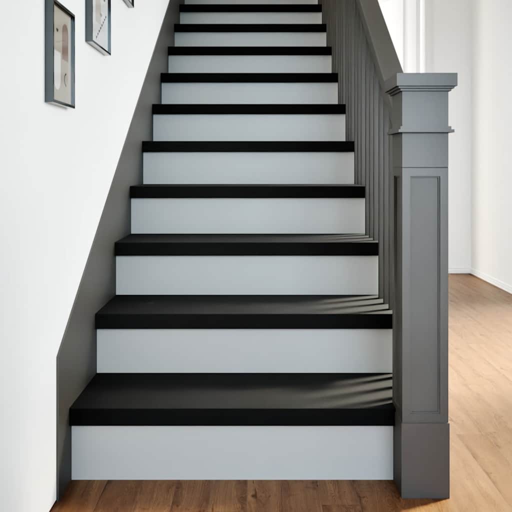 Vidaxx marches d'escalier 4 pcs 80x30x2 cm chêne massif marron foncé