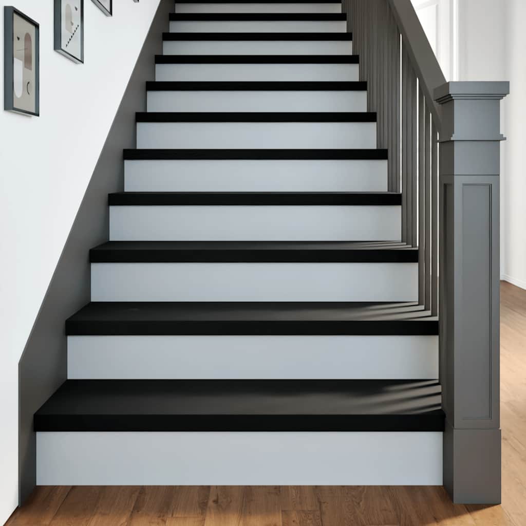 Vidaxx marches d'escalier 4 pcs 90x30x2 cm chêne massif marron foncé