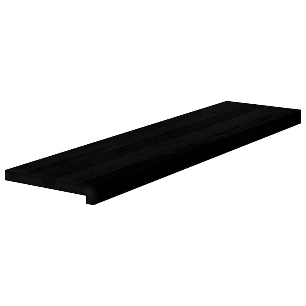 Vidaxx marches d'escalier 4 pcs 100x30x2 cm chêne massif brun foncé