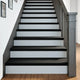 Vidaxx marches d'escalier 4 pcs 100x30x2 cm chêne massif brun foncé