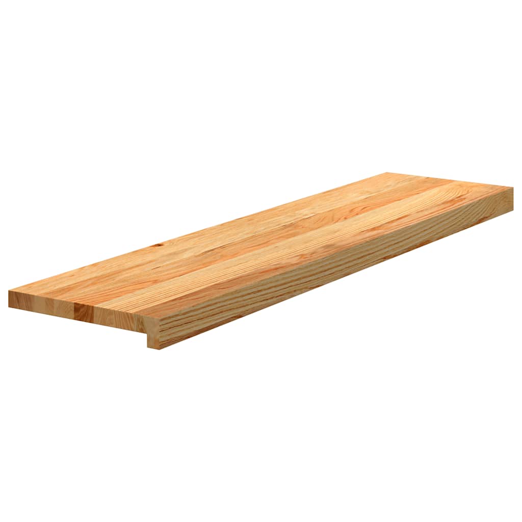 Vidaxl étapes 2 st 100x30x2 cm en chêne massif brun clair
