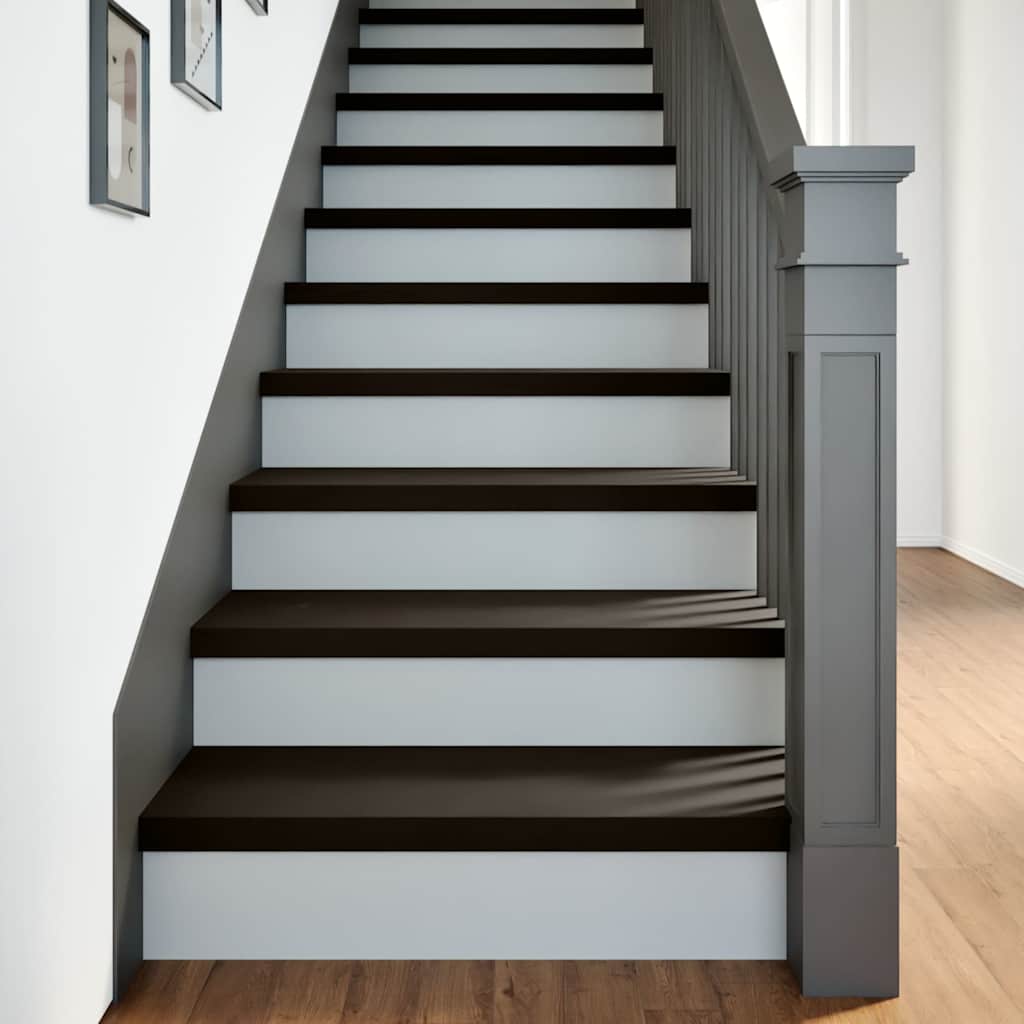 Vidaxl étapes 2 ST 80x30x2 cm en chêne massif brun foncé