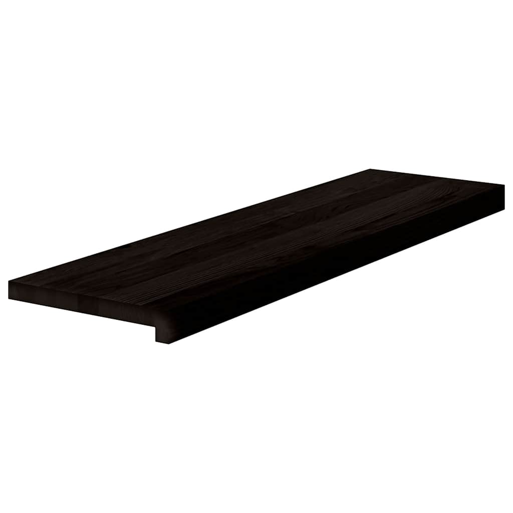 Vidaxl étapes 2 st 90x30x2 cm chêne massif brun foncé