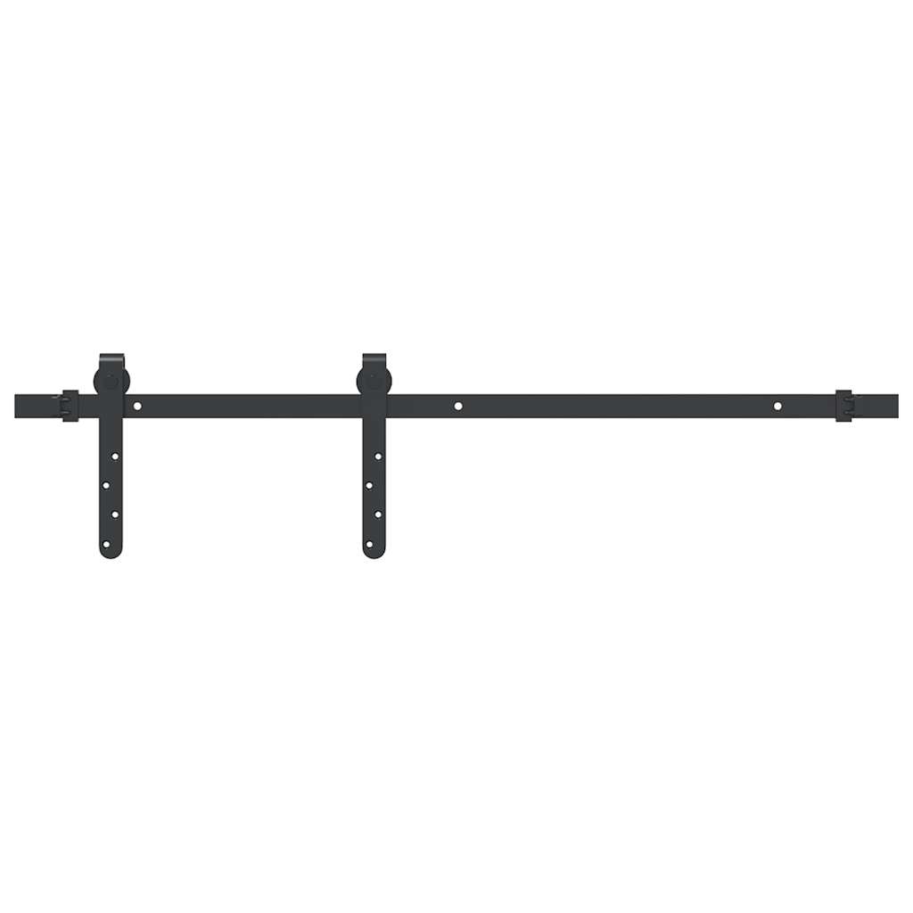 Ensemble de suspension Vidaxl pour la porte coulissante 91 cm en acier au carbone