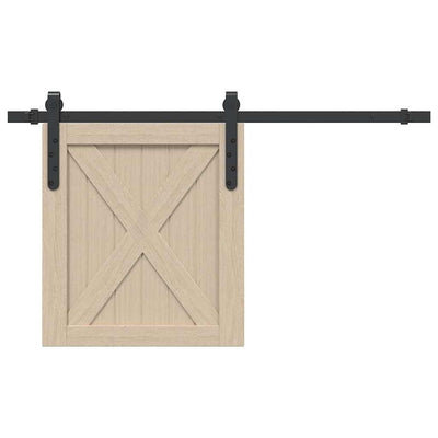 Ensemble de suspension Vidaxl pour la porte coulissante 91 cm en acier au carbone