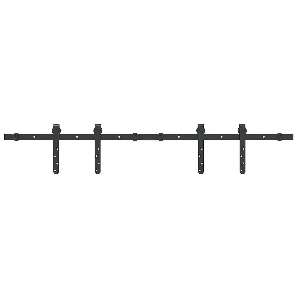 Ensemble de suspension Vidaxl pour la porte coulissante 122 cm en acier au carbone