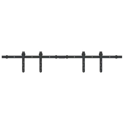 Ensemble de suspension Vidaxl pour la porte coulissante 122 cm en acier au carbone