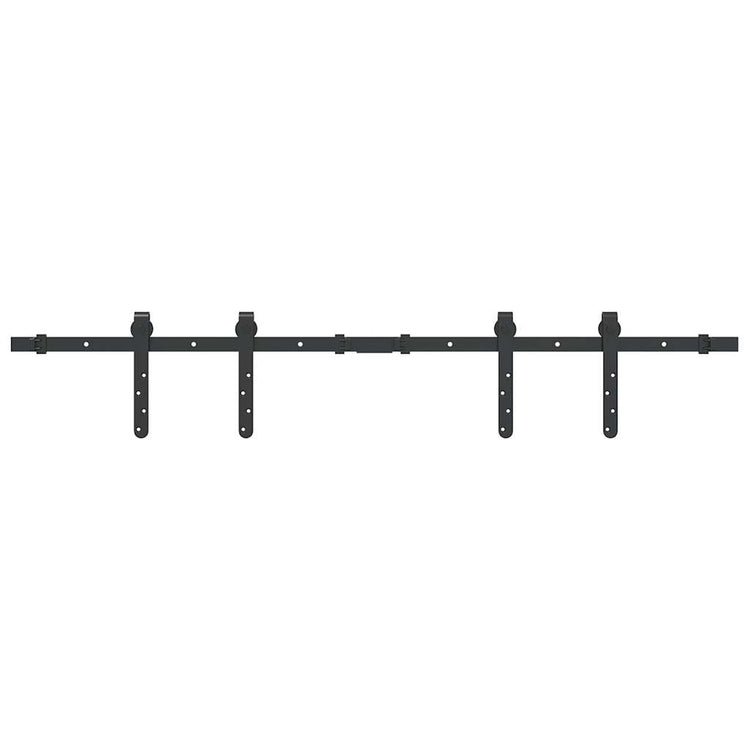 Ensemble de suspension Vidaxl pour la porte coulissante 122 cm en acier au carbone