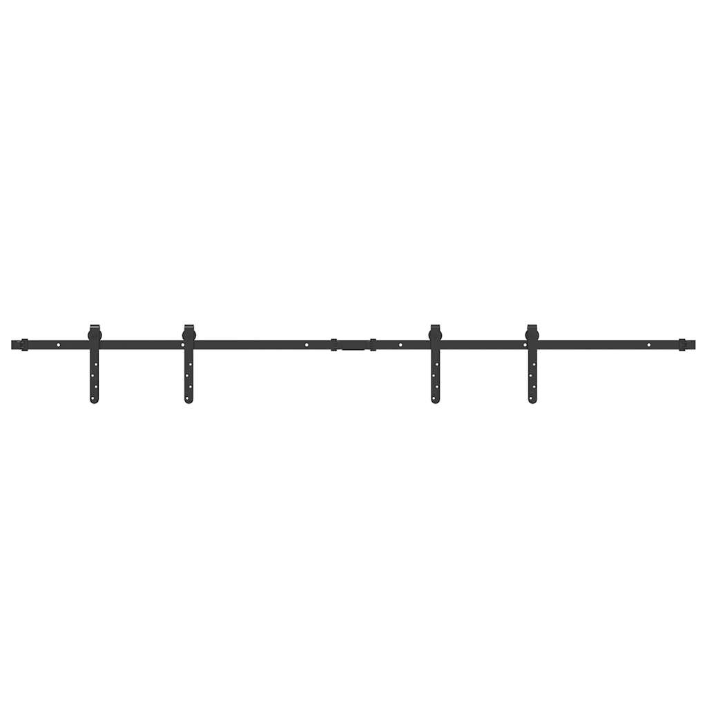 Ensemble de suspension Vidaxl pour la porte coulissante 183 cm en acier au carbone