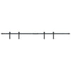 Suspension Vidaxl Ensemble pour la porte coulissante de 200 cm en acier au carbone