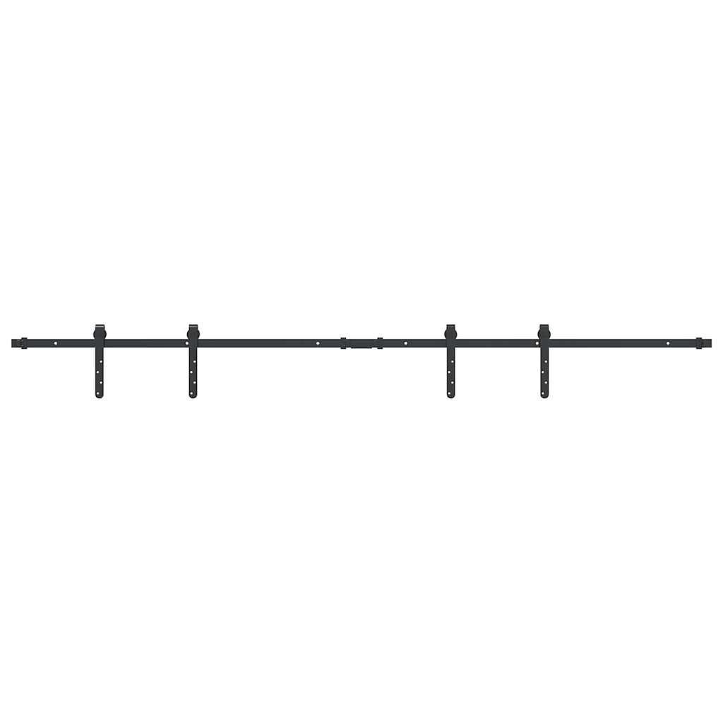 Suspension Vidaxl Ensemble pour la porte coulissante de 200 cm en acier au carbone