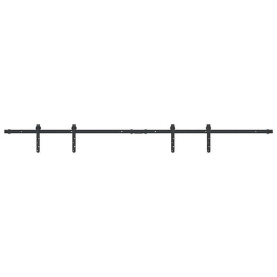 Suspension Vidaxl Ensemble pour la porte coulissante de 200 cm en acier au carbone