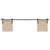 Suspension Vidaxl Ensemble pour la porte coulissante de 200 cm en acier au carbone