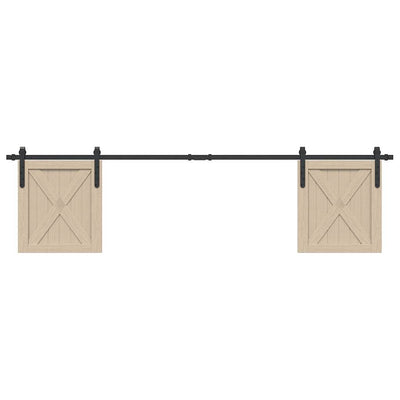 Suspension Vidaxl Ensemble pour la porte coulissante de 200 cm en acier au carbone