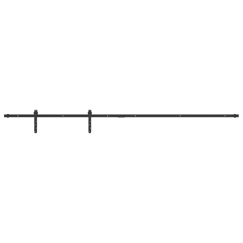 Ensemble de suspension Vidaxl pour la porte coulissante 213 cm en acier au carbone