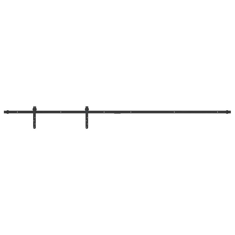 Ensemble de suspension Vidaxl pour la porte coulissante 213 cm en acier au carbone