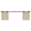 Ensemble de suspension Vidaxl pour la porte coulissante 183 cm en acier au carbone