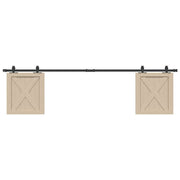 Suspension Vidaxl Ensemble pour la porte coulissante de 200 cm en acier au carbone - afbeelding 1