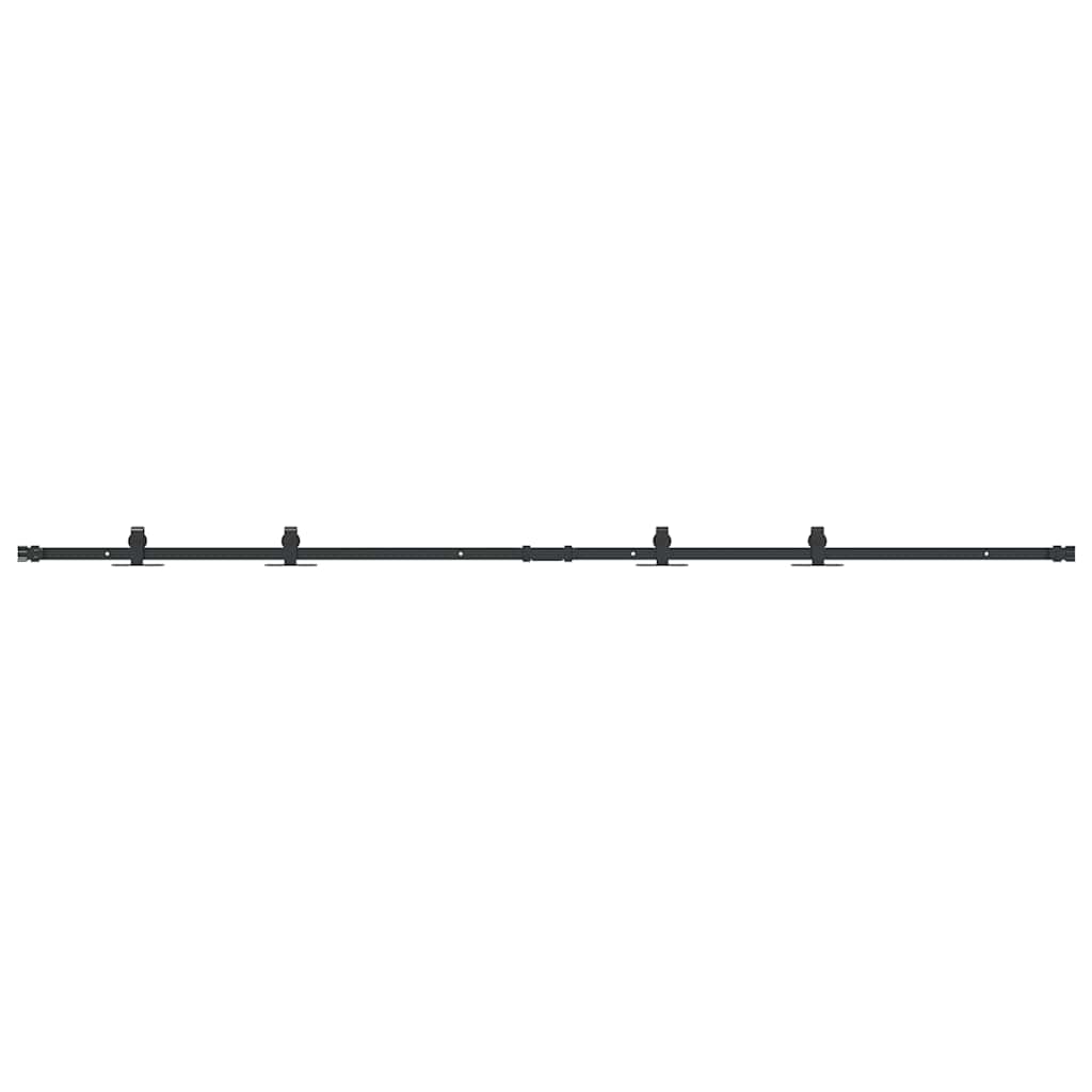 Ensemble de suspension Vidaxl pour la porte coulissante 213 cm en acier au carbone