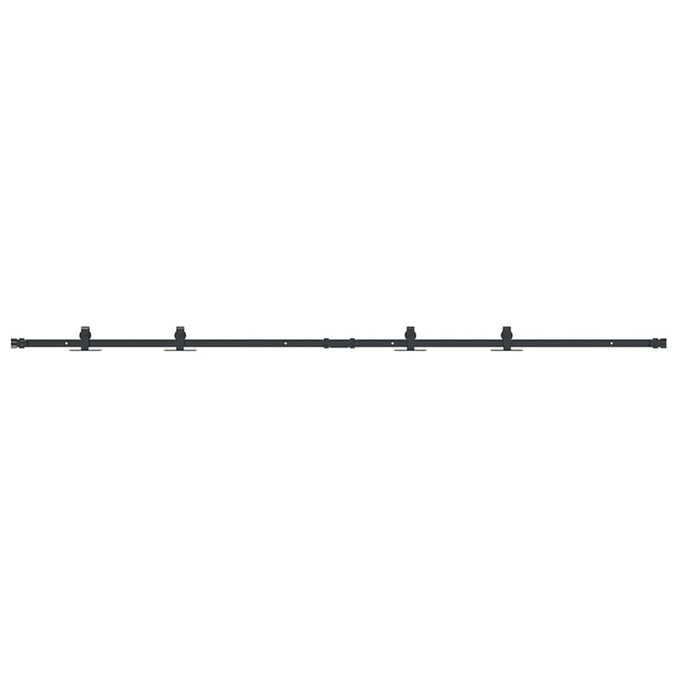 Ensemble de suspension Vidaxl pour la porte coulissante 213 cm en acier au carbone